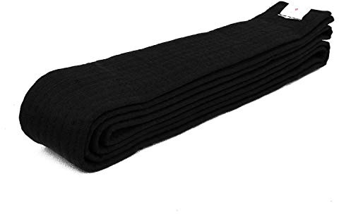 AAMA Plain Color Belt for Martial Arts - Taekwondo Karate Judo - Black Size 3