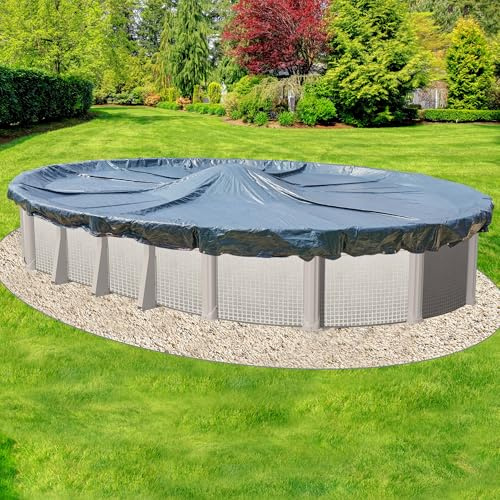 Doheny's - Cubiertas de piscina de invierno de grado comercial para piscinas sobre el suelo | con tejido exclusivo resistente al desgarro | Las mejores fundas de invierno para Le$$