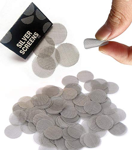 25 Pieces Stainless Steel Screens Filters Pipe Screens Smoking Pipe Bowl Screens 20 Mm Bong Gauzes Reusable Pipe Smoking Screen Filters