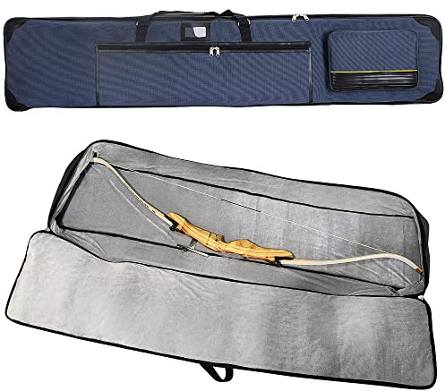 AMEYXGS Sac d'arc Classique de tir à l'arc étui à Arc Long 65/67 Pouces Sac à Arc en Tissu Oxford Support pour flèches et Accessoires