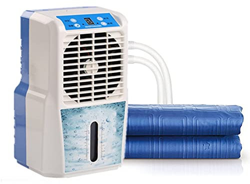 Mattress Cooler Air-conditioned Water-cooled Mattresses, Silent Comfortable Mattress Cooling System, Cooling Sleep Bed Fan，blue (Size : 1.4X1.6M)