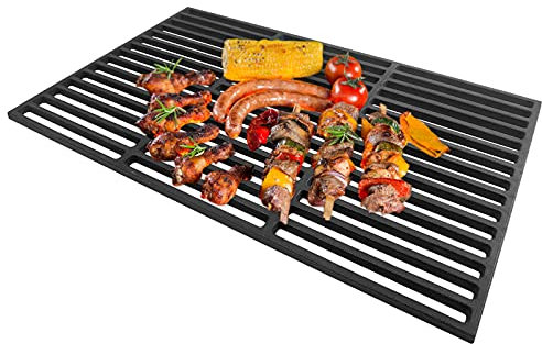 YRHome Grillrost für BBQ Gussrost Grillgitter Gusseisen Emailliert Grillroste Gitter Markengrillrost (40 X 60 cm)