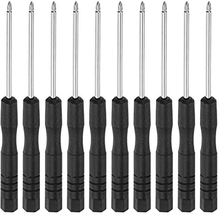 sourcing map Mini Tri-Point Screwdriver, 0.6mm Y-Type Head for Watch Eyeglasses Electronics Repair, 10 Pcs