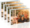 EGOFINE 6 x 4 Inch (15 x 10 cm) Picture Frame 4 Pack, 20mm Thick Lucite Frameless Clear Floating Acrylic, Magnetic Double Sided Photo, Free Standing Desktop
