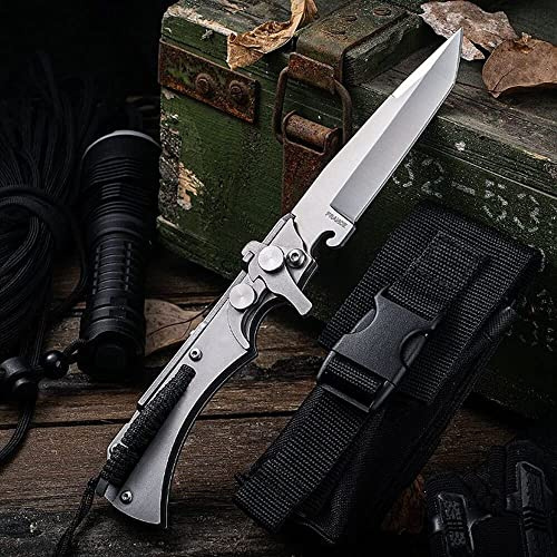 FARDEER Knife VX53 Cuchillo de Herramienta para Acampar al Aire Libre Hoja forjada con precisión de, Herramienta de Camping para Pesca, Caza, Actividad Deportiva