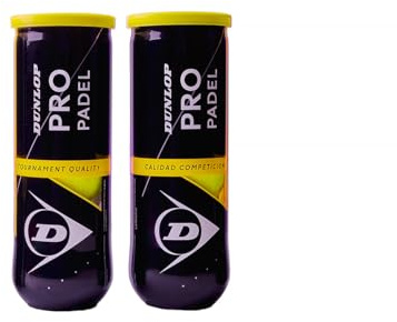 Dunlop- 2 Botes de Pelotas Padel Pro