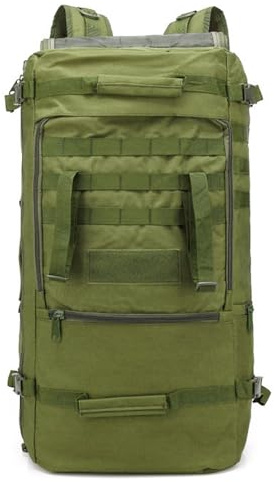ZOYEOSIK Sac à dos de voyage 60 L Sac de randonnée 3 voies Sac à dos extra large 3 ~ 5 jours Bug Out Molle Sac à dos de survie, vert, Large, Sacs à dos de voyage