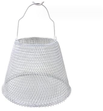 HYKJCSS Huevera Gallina Cesta Recogedora De Huevos, Cesta Plegable para Huevos, Cesta De Almacenamiento De Huevos, Cestas De Frutas con Asa Hueveras(Sliver)