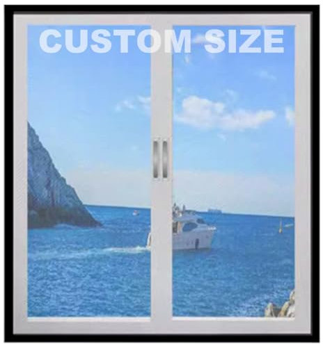 Custom Size Window Screens,Anti-Mosquito Insect Fly Screen Self-Adhesive Netting,Cat Safety Net for Balcony Window,Tear-Proof Cat Bird Isolation Net