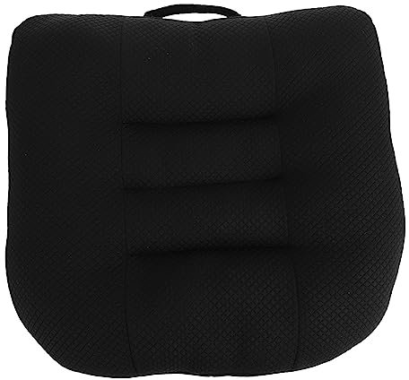 Mikinona Autositzkissen Keilkissen Kleine Größe 6cm Schwarz Sitzpolster Für Fahrer Fahrersitzerhöhung Ergonomisch Rutschfest Fahrkomfort Verbessern