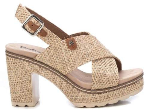 REFRESH - Sandalia Mujer Taupe - Calzado Cómodo y Versátil - Moda casual - Modelo 17270701 (Talla 41)