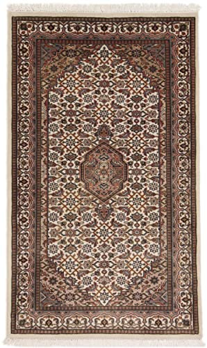 Nain Trading Indo Bidjar 90x155 Handgeknüpft Orientteppich Teppich Wolle Indien