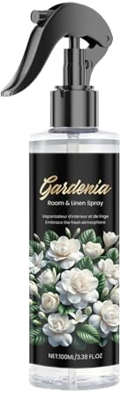 Désodorisant en spray 100 ml - Éliminateur d'odeurs longue durée - Parfum gardénia multifonction - Fournitures de nettoyage pour la maison et la cuisine - Pour animaux de compagnie