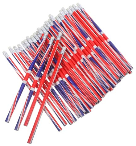 VILLFUL 60 Stück Kleine Bleistifte mit Union Jack Deko Leichte Holzstifte mit Radiergummis für Schüler und Geburtstagsfeiern Dekorativ und Kompakt