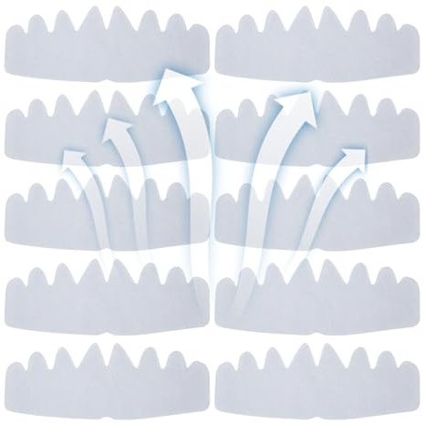 Inserts de Casquettes de Baseball - Chapeau de Feutre Shaper en Tissu Non tissé | Protecteur de tampons absorbants de Sueur | Doublure de Sueur à Chapeau Flexible pour Gymnase d'entraînement Sportif