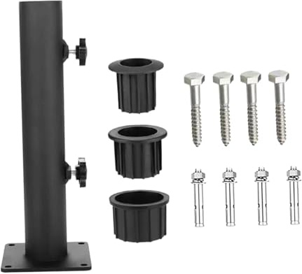 Garden Umbrella Base Heavy-Duty Iron Support for Patio Table Outdoor Umbrella Holder Yard Stand Perfect for Beach Pool and Backyard Use