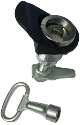 Serrature a camma triangolari telescopiche ad altezza regolabile 816-A for armadi elettrici, scatole di distribuzione, serrature for coperchi di cantine, 1 pezzo(Key)