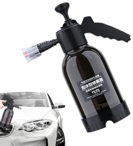 Uoqpty Pulvérisateur à Pression Manuel - 2L Réglable Manuel - Pulvérisateur à Pompe de Jardin pour - pour Fleurs Bain Animaux Lavage Auto Fertilisation Fenêtre Cuisine Salle De Bain