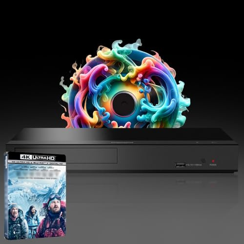 MULTIREGION Blu-ray Player Compatible with Panasonic DP-UB159 MultiRegion for DVD Blu-ray Region B - DVD Regions 1-8 - Bundle Including Ever. 4K UHD Disc