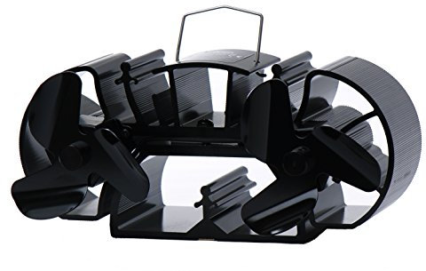 3.9 Inches Height Extra Mini Twin Blade Stove Fan Suitable for Super Small Space on Wood/Log Burner/Fireplace Top