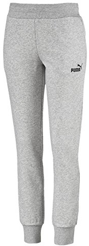 PUMA Damen ESS Sweat Pants FL cl Hose ESS Sweat Pants FL cl, Grau (Light Gray Heather), 40 (Herstellergröße: L)