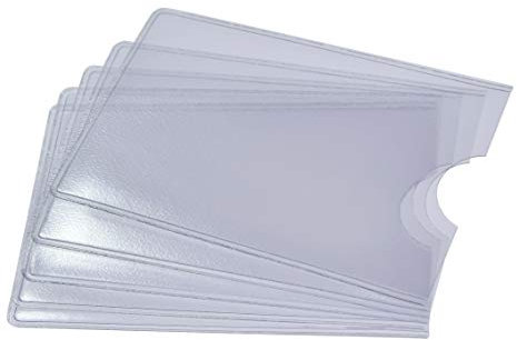 EC Kartenhülle Soft transparent 10 Stück 60x90mm mit Daumenstanzung Schutzhülle NEU Kreditkarte Visitenkartenhülle Bankkarten Ausweisetui