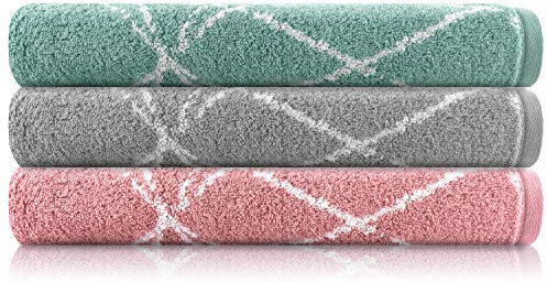 Lavea Duschtuch, Jade, 70 x 140 cm Premium Frotteeserie Marble | 100% Bio Baumwolle