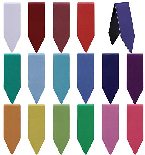 VETPW 32 Stücke Magnetische Lesezeichen, Magnet Seiten Buchmarkierungen, Verschiedene Seiten Clips Lesezeichen für Studenten Schule Büro zum Lesen（Bunt Stil，3.5 x 0.6 Zoll）