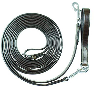 REDINI DI RITORNO EQUESTRO IN CUOIO (FULL, NERO)
