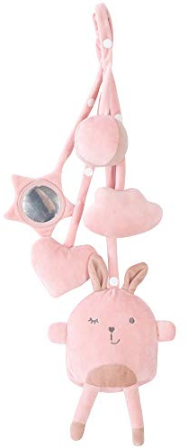 roba Lil Cutie Lily - Juego de 5 figuras para colgar en el arco de juego y Montessori, juguete de actividad para colgar, color rosa