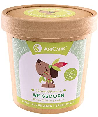 AniCanis Weißdorn für Hunde & Katzen - Herz & Kreislauf Kräuter - 125g | Crataegus, reich an Flavonoiden & OPC, Herzmuskel, Herzfunktion, Barf-Zusatz, vom Tierheilpraktiker