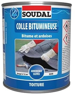 Colla bituminosa, colla a freddo per tetti, 4 litri