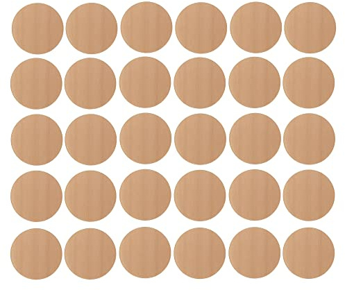cyclingcolors 30x Abdeckkappen Selbstklebend 20 mm Schrank Regal Bohrloch Abdeckung zum kleben schutzkappen, Kiefer hell