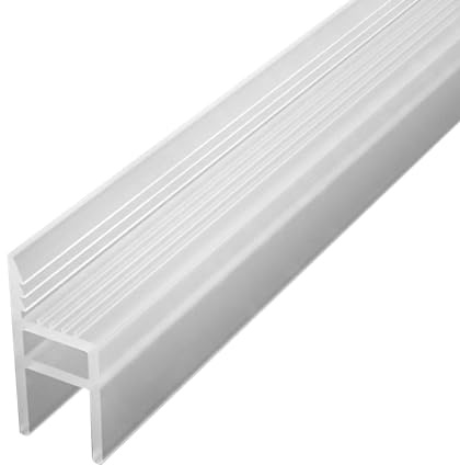3M Duschdichtung H Form, Dichtung für 10mm Glastür Duschwand, Ersatzdichtung für Dusche, Wasserabweisende Duschdichtung oder Duschkabinen-Dichtung (H1(10mm*3M))