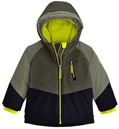 first instinct by killtec Kinder Skijacke/Funktionsjacke mit Kapuze und Schneefang FISW 31 MNS SKI JCKT, dunkeloliv, 122, 42253-000