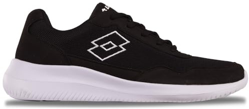 Lotto Unisex Connect Sneaker, Black/White, 41 EU, Nero Bianco, 41 EU