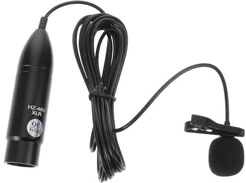 UPKOCH Microfono Lavalier Interfaccia Xlr Tre Pin Microfono Lavalier Professionale per Registrazione Audio Clip da Collare