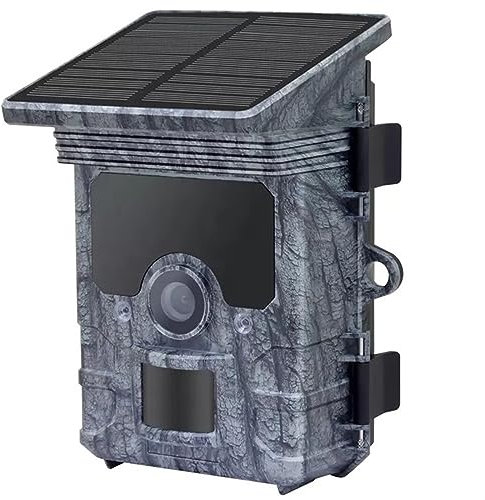 MZZYG Caméra animalière Caméra de Chasse caméra alimentée par Panneau Solaire Dispositif de Vision Nocturne caméra de Piste de piège à Faune extérieure