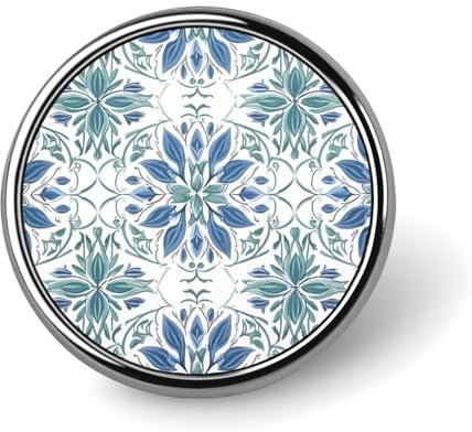 Emaille-Anstecknadeln im asiatischen Stil, blaue und weiße Chinoiserie-Pagoden-Hutnadeln, traditionelle Anstecknadel, orientalische traditionelle orientalische individuelle Knöpfe, Anstecknadeln im or