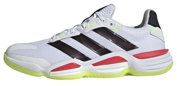 adidas Hombre Stabil 16 Indoor Shoes, Cloud White/Aurora Met. / Aurora Plum, 42 EU
