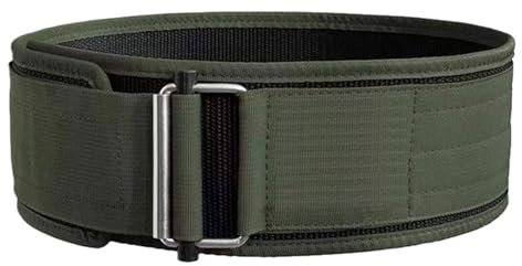 GCYEIDMA Gewichthebergürtel Herren Gewichtheben Kniebeugen Training Lordosenstütze Band Sport Powerlifting Gürtel Fitness Gym Zurück Taille Schutz for Männer Frau(Green,L)