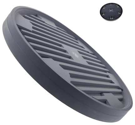 YARNOW Carrello Portafiori con Ruote Girevoli Vassoio Mobile in Plastica Rinforzata per Fioriere Pesanti Base per Piante Ad Uso Interno Ed Esterno Design Salvaspazio