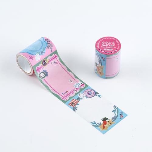Hobonichi Techo Accessories - Yumi Kitagishi - Rotolo di foglietti adesivi - Decorazioni da tavola con gatto bianco