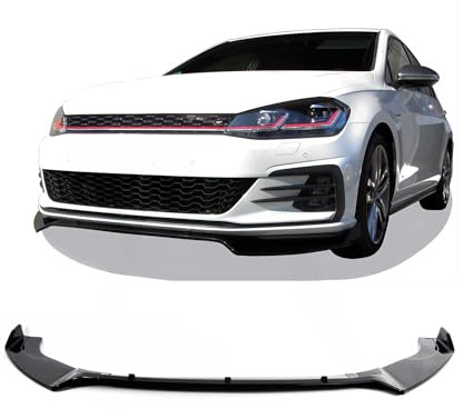 JOM Frontspoiler Lippe Splitter kompatibel mit VW Golf 7 GTI Bj. 2012-2018 schwarz glänzend