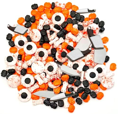 Lets Joy Halloween Tortendeko, 100g Halloween Birthday Cupcake Toppers, Kuchendekoration, Tortenaufleger Gruselige Augen, Thema Party Cupcake Deko (A1)