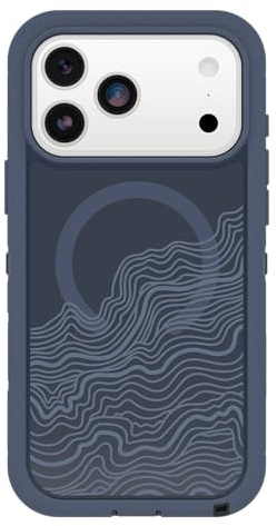 OtterBox Schutzhülle für iPhone 17 Pro Max Defender Series Pro XT, transparent, Offgrid – Blau – robuste, robuste und langlebige iPhone-Hülle, zum Aufstecken auf MagSafe | Strapazierfähige, robuste und langlebige Schutzhülle für iPhones, zum Anbringen an der MagSafe-Hülle, doppellagig