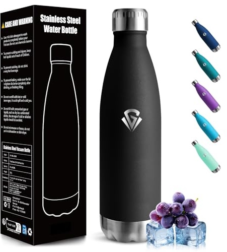 Mulbijeo Trinkflasche Edelstahl - 750ml - Thermosflasche, BPA-Frei, Wasserflasche Sport - Auslaufsicher Wasserflasche, Trinkflasche Kohlensäure Geeignet, Thermoskanne für Fitness, Gym, Fahrrad