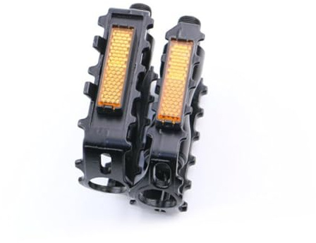 KICHOUSE Mountain Bike Pedals Set Adjustable Entry and Release Tension Anti-skid Metal and Plastic Trekking Pedals for Adult Cycling Black Pair Replacement
