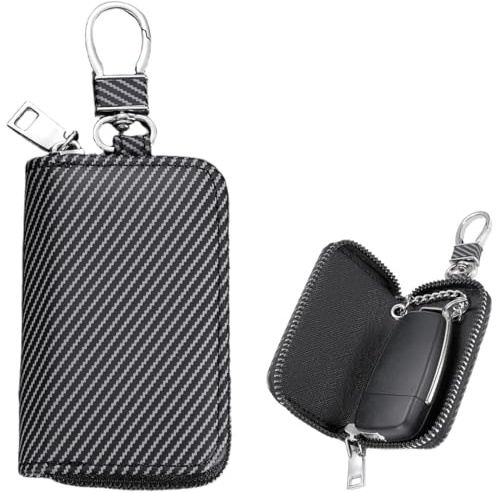 IBXWMNG Étui à clés unisexe en PU Etuis Porte-Clés de Voiture,Housse de Protection clé de Voiture Multifonctionnel, Petite Trousse à Clés