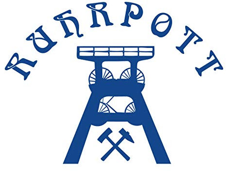 kleb-Drauf | 1 Ruhrpott | Blau - matt | Wandtattoo Wandaufkleber Wandsticker Aufkleber Sticker | Wohnzimmer Schlafzimmer Kinderzimmer Küche Bad | Deko Wände Glas Fenster Tür Fliese